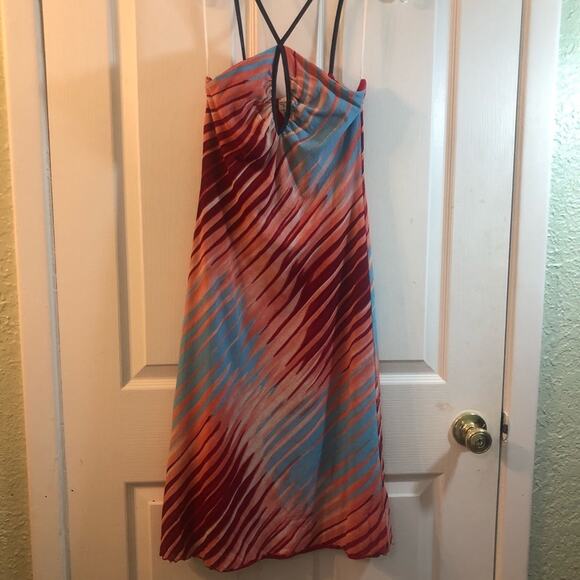 Robe Shama Stretch Crinkle Keyhole Dress S - Picture 14 of 14